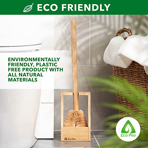 Eco Friendly Toilet Brush, Bamboo Toilet Brush, Eco Coconut Toilet Brush, Toilet Brush with Holder. 2 Eco Friendly Toilet Brush, Bamboo Toilet Brush, Eco Coconut Toilet Brush, Toilet Brush with Holder. - Image 2