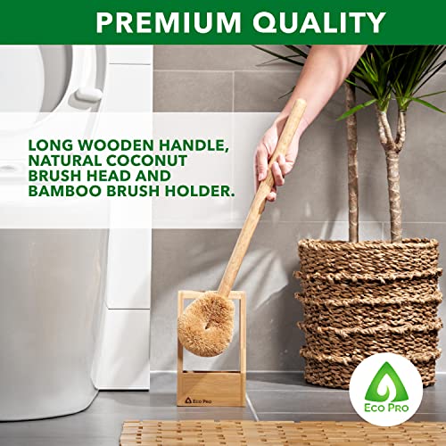 Eco Friendly Toilet Brush, Bamboo Toilet Brush, Eco Coconut Toilet Brush, Toilet Brush with Holder. 3 Eco Friendly Toilet Brush, Bamboo Toilet Brush, Eco Coconut Toilet Brush, Toilet Brush with Holder. - Image 3