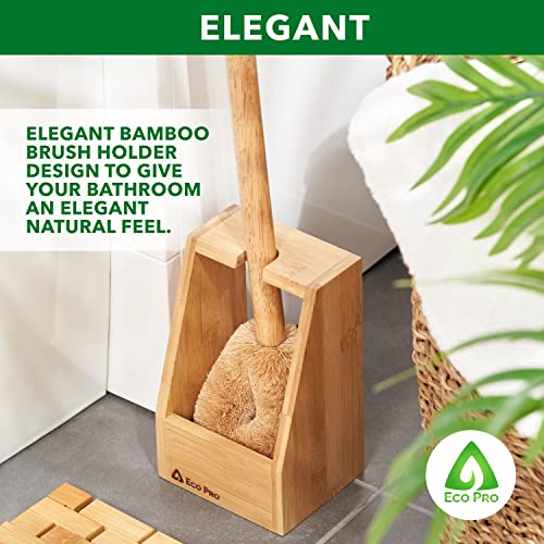Eco Friendly Toilet Brush, Bamboo Toilet Brush, Eco Coconut Toilet Brush, Toilet Brush with Holder. 4 Eco Friendly Toilet Brush, Bamboo Toilet Brush, Eco Coconut Toilet Brush, Toilet Brush with Holder. - Image 4