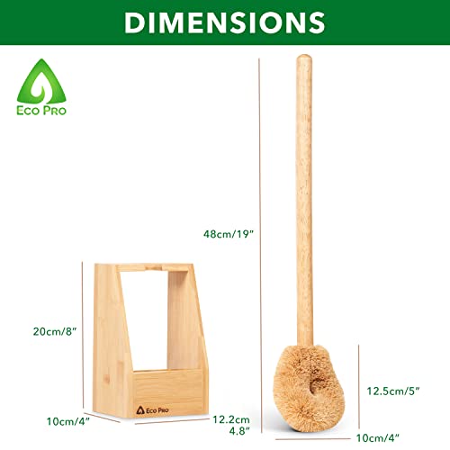 Eco Friendly Toilet Brush, Bamboo Toilet Brush, Eco Coconut Toilet Brush, Toilet Brush with Holder. 6 Eco Friendly Toilet Brush, Bamboo Toilet Brush, Eco Coconut Toilet Brush, Toilet Brush with Holder. - Image 6