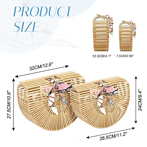 Emprier Vintage Bamboo Bags for women Handmade Straw Bags Summer Beach Purses Basket Handbags 3 Emprier Vintage Bamboo Bags for women Handmade Straw Bags Summer Beach Purses Basket Handbags - Image 3