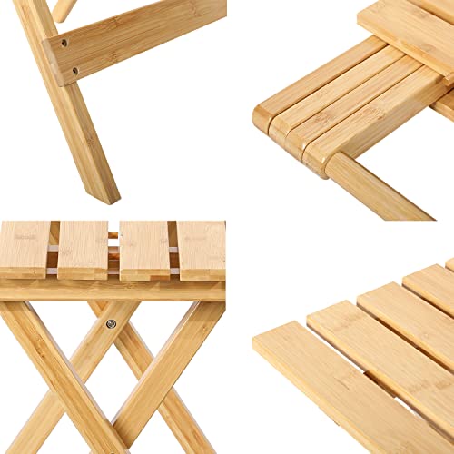 HOMECALL Bamboo Camping Table Picnic Table Small Balcony Table Garden Table Square for Patio,Kitchen,BBQ 6 HOMECALL Bamboo Camping Table Picnic Table Small Balcony Table Garden Table Square for Patio,Kitchen,BBQ - Image 6
