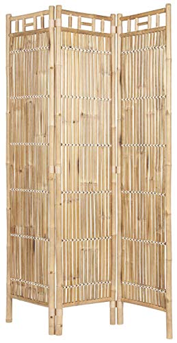 Ib Laursen Room Divider / 3 Compartments Bamboo Natural Height 180 cm Length 120 cm 1 Ib Laursen Room Divider / 3 Compartments Bamboo Natural Height 180 cm Length 120 cm