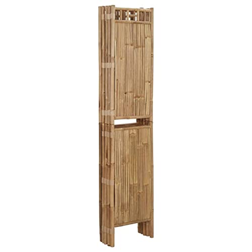 Lechnical 5-Panel Room Divider Bamboo 200x180 cm,Room Divider,Room Divider Screen,Bedroom Panel Screen,Bedroom Furniture 4 Lechnical 5-Panel Room Divider Bamboo 200x180 cm,Room Divider,Room Divider Screen,Bedroom Panel Screen,Bedroom Furniture - Image 4