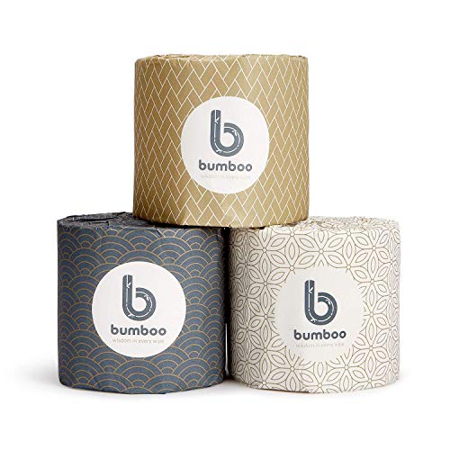 Bumboo Bamboo Toilet Roll 48 Pack | Wrapped Toilet Paper 3 ply, 300 Sheets | Eco Friendly Toilet Paper Bulk | Plastic-Free, Soft, Strong, Sustainable & Biodegradable Loo Roll 2 Bumboo Bamboo Toilet Roll 48 Pack | Wrapped Toilet Paper 3 ply, 300 Sheets | Eco Friendly Toilet Paper Bulk | Plastic-Free, Soft, Strong, Sustainable & Biodegradable Loo Roll - Image 2