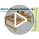 Mosii Bamboo Bed Tray Table With Handles & Foldable Legs, Multipurpose Lap Tray & Standing Desk For Breakfast In Bed, Sofa, Eating, Platters, Working, Serving, Drawing, Laptop Stand & Snack Tray 7 Mosii Bamboo Bed Tray Table With Handles & Foldable Legs, Multipurpose Lap Tray & Standing Desk For Breakfast In Bed, Sofa, Eating, Platters, Working, Serving, Drawing, Laptop Stand & Snack Tray - Image 7