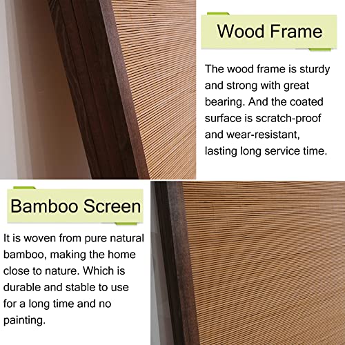 Privacy Dividers for Rooms, Flexible Folding Wall Divider for Home Office Kitchen Living Room Teahouse Restaurant, Eco-friendly Bamboo Room Separator Screen 5 Privacy Dividers for Rooms, Flexible Folding Wall Divider for Home Office Kitchen Living Room Teahouse Restaurant, Eco-friendly Bamboo Room Separator Screen - Image 5