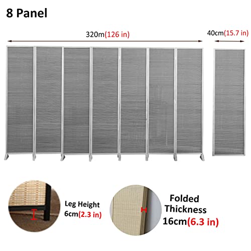 Privacy Dividers for Rooms, Flexible Folding Wall Divider for Home Office Kitchen Living Room Teahouse Restaurant, Eco-friendly Bamboo Room Separator Screen 7 Privacy Dividers for Rooms, Flexible Folding Wall Divider for Home Office Kitchen Living Room Teahouse Restaurant, Eco-friendly Bamboo Room Separator Screen - Image 7
