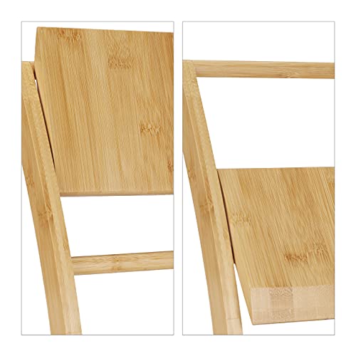 Relaxdays Toilet Roll Holder, Free-Standing, Wooden, Bamboo, Brush Storage, Suite Set, HxWxD: 74x20x20 cm, Natural, 74 x 20 x 20 cm 7 Relaxdays Toilet Roll Holder, Free-Standing, Wooden, Bamboo, Brush Storage, Suite Set, HxWxD: 74x20x20 cm, Natural, 74 x 20 x 20 cm - Image 7