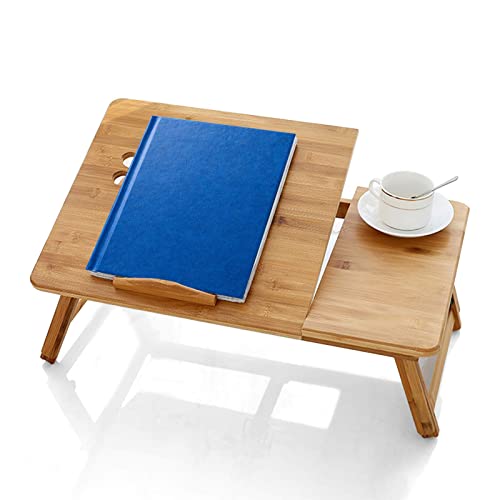 Shoze Bamboo Folding Notebook Table Desktop Notebook Computer Laptop Table Foldable and Portable Design Adjustable Height and Angle for Breakfast Tray or Drawing Table 6 Shoze Bamboo Folding Notebook Table Desktop Notebook Computer Laptop Table Foldable and Portable Design Adjustable Height and Angle for Breakfast Tray or Drawing Table - Image 6
