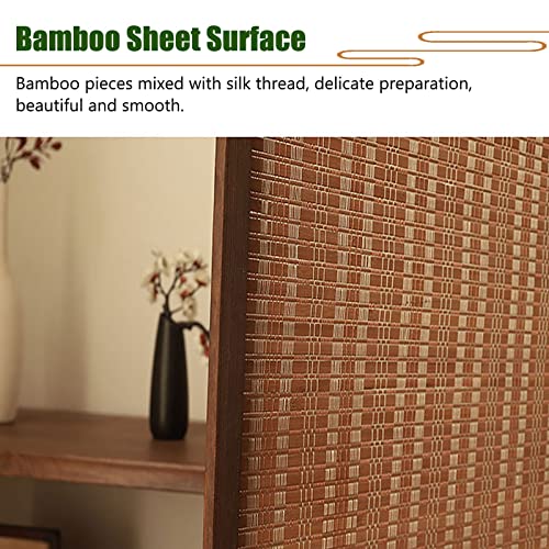 Standing Japanese Room Divider with 360° Rotating Hinge & Brake Wheels, Foldable Indoor Privacy Screen Door Partition, for Blocking Cats Dogs, Bamboo Wood ( Color : 6 Panels , Size : 180cm/70.9in Tall 6 Standing Japanese Room Divider with 360° Rotating Hinge & Brake Wheels, Foldable Indoor Privacy Screen Door Partition, for Blocking Cats Dogs, Bamboo Wood ( Color : 6 Panels , Size : 180cm/70.9in Tall - Image 6