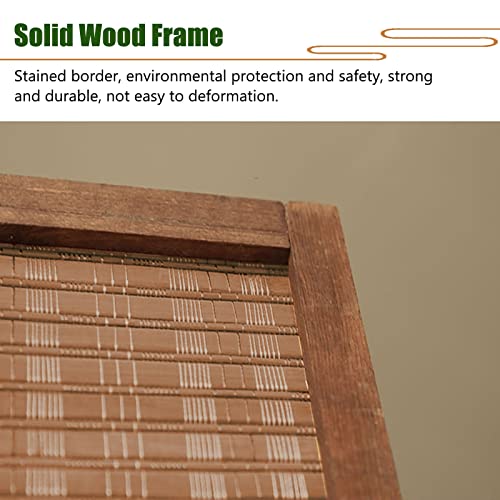 Standing Japanese Room Divider with 360° Rotating Hinge & Brake Wheels, Foldable Indoor Privacy Screen Door Partition, for Blocking Cats Dogs, Bamboo Wood ( Color : 6 Panels , Size : 180cm/70.9in Tall 7 Standing Japanese Room Divider with 360° Rotating Hinge & Brake Wheels, Foldable Indoor Privacy Screen Door Partition, for Blocking Cats Dogs, Bamboo Wood ( Color : 6 Panels , Size : 180cm/70.9in Tall - Image 7