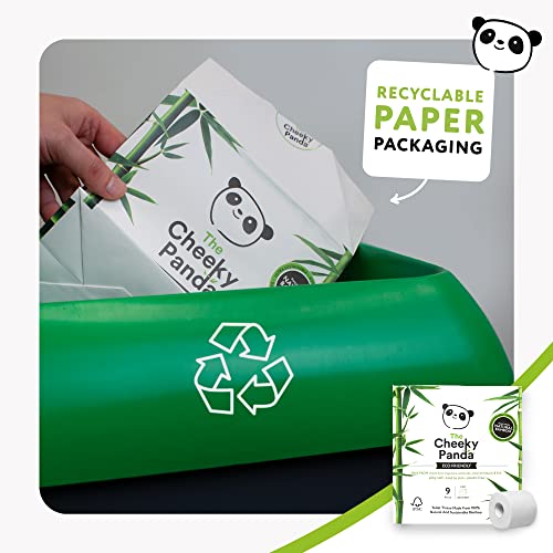 The Cheeky Panda Bamboo Toilet Paper – 9 Rolls of Toilet Paper | Plastic Free Packaging and Sustainable Toilet Tissue | 100% Compostable 5 The Cheeky Panda Bamboo Toilet Paper – 9 Rolls of Toilet Paper | Plastic Free Packaging and Sustainable Toilet Tissue | 100% Compostable - Image 5