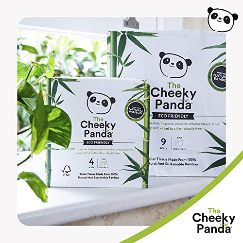 The Cheeky Panda Bamboo Toilet Paper – 9 Rolls of Toilet Paper | Plastic Free Packaging and Sustainable Toilet Tissue | 100% Compostable 6 The Cheeky Panda Bamboo Toilet Paper – 9 Rolls of Toilet Paper | Plastic Free Packaging and Sustainable Toilet Tissue | 100% Compostable - Image 6
