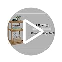 UOMIO Square Bamboo End Table 3-Tier Small Sofa Tables Slim Bedside table with Storage Shelf Practical Bamboo Side Table Coffee Table for Living Room Couch Chairside Table 7 UOMIO Square Bamboo End Table 3-Tier Small Sofa Tables Slim Bedside table with Storage Shelf Practical Bamboo Side Table Coffee Table for Living Room Couch Chairside Table - Image 7