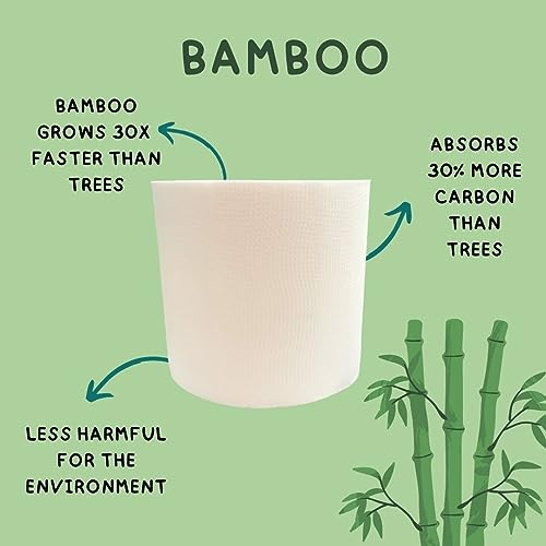Wearth It - Bamboo Toilet Rolls, Eco-friendly 3-ply, 300 Sheets, Box of 24 Toilet Rolls Bulk Buy | Soft, Strong, Sustainable, Biodegradable, Plastic-Free & Scent-Free Toilet Paper 6 Wearth It - Bamboo Toilet Rolls, Eco-friendly 3-ply, 300 Sheets, Box of 24 Toilet Rolls Bulk Buy | Soft, Strong, Sustainable, Biodegradable, Plastic-Free & Scent-Free Toilet Paper - Image 6