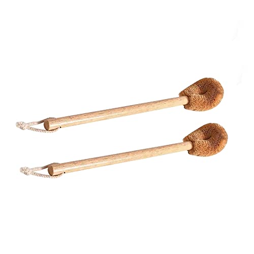 WorldFront Naturals Toilet Bowl Brush - Natural Coconut Fiber Golf Head & Long Wooden Handle for Effective Cleaning for Bathroom Toilet - Eco-Friendly & Durable - 2 Pack Brushes with 2 Wall Hooks 1 WorldFront Naturals Toilet Bowl Brush - Natural Coconut Fiber Golf Head & Long Wooden Handle for Effective Cleaning for Bathroom Toilet - Eco-Friendly & Durable - 2 Pack Brushes with 2 Wall Hooks
