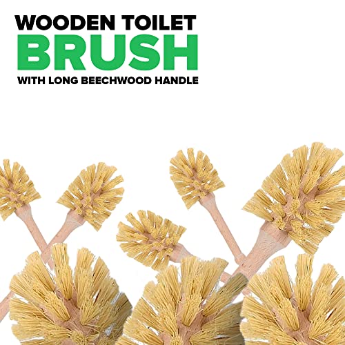WorldFront Naturals Wooden Toilet Brush with Long Beechwood Handle & Sisals Bristals for 360C Deep Bathroom Cleaning - Bamboo, Natural, Sturdy & Durable Toilet Washing Brushes with Stand 5 WorldFront Naturals Wooden Toilet Brush with Long Beechwood Handle & Sisals Bristals for 360C Deep Bathroom Cleaning - Bamboo, Natural, Sturdy & Durable Toilet Washing Brushes with Stand - Image 5