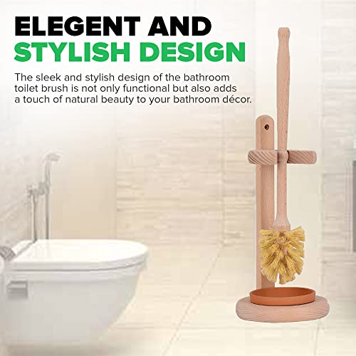 WorldFront Naturals Wooden Toilet Brush with Long Beechwood Handle & Sisals Bristals for 360C Deep Bathroom Cleaning - Bamboo, Natural, Sturdy & Durable Toilet Washing Brushes with Stand 6 WorldFront Naturals Wooden Toilet Brush with Long Beechwood Handle & Sisals Bristals for 360C Deep Bathroom Cleaning - Bamboo, Natural, Sturdy & Durable Toilet Washing Brushes with Stand - Image 6