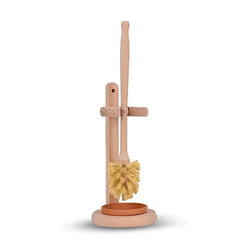 WorldFront Naturals Wooden Toilet Brush with Long Beechwood Handle & Sisals Bristals for 360C Deep Bathroom Cleaning - Bamboo, Natural, Sturdy & Durable Toilet Washing Brushes with Stand 1 WorldFront Naturals Wooden Toilet Brush with Long Beechwood Handle & Sisals Bristals for 360C Deep Bathroom Cleaning - Bamboo, Natural, Sturdy & Durable Toilet Washing Brushes with Stand