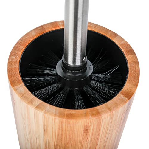 axentia Bonja toilet granitur, bamboo, brown, stainless steel 3 axentia Bonja toilet granitur, bamboo, brown, stainless steel - Image 3