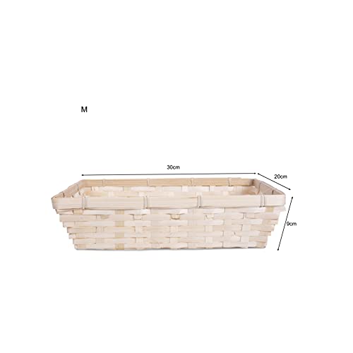 10 pcs Natural Bamboo Basket Gift Hampers Retail Display Home Organizer (Medium) 3 10 pcs Natural Bamboo Basket Gift Hampers Retail Display Home Organizer (Medium) - Image 3