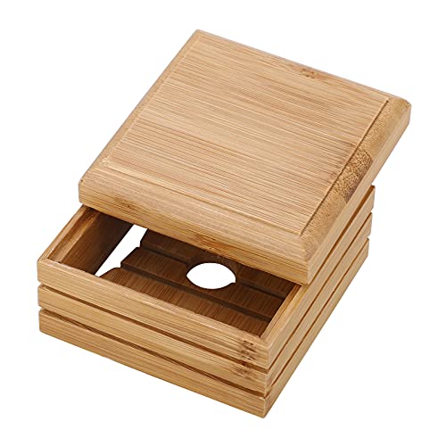2 PCS Bamboo Soap Dish Holder, Natural Wooden Soap Storage, Handmade Soap Case with Lid for Soap Holder, Square Wood Soap Boxes for Kitchen Bathroom Shower Sponges 7 2 PCS Bamboo Soap Dish Holder, Natural Wooden Soap Storage, Handmade Soap Case with Lid for Soap Holder, Square Wood Soap Boxes for Kitchen Bathroom Shower Sponges - Image 7