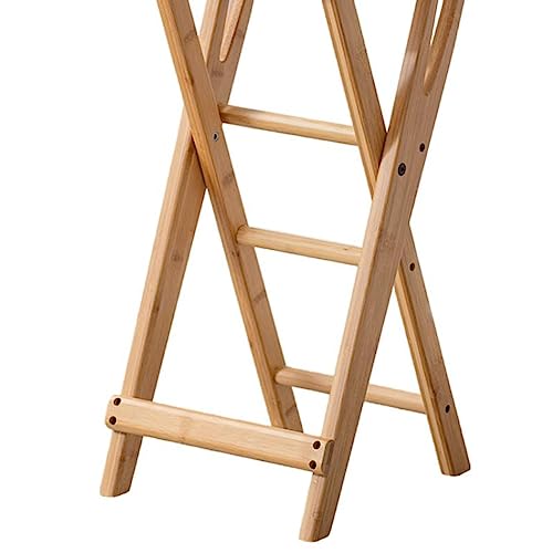 2 Pack Folding Bar Stool with Footrest, Kitchen Counter Height Stool, Portable Collapsible Bamboo Bar Stools for Home Kitchen 7 2 Pack Folding Bar Stool with Footrest, Kitchen Counter Height Stool, Portable Collapsible Bamboo Bar Stools for Home Kitchen - Image 7