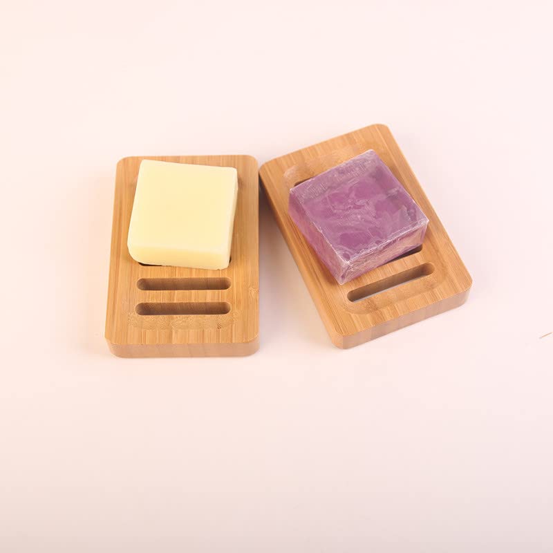 2 Pieces Soap Dishes Natural Wooden Bamboo Soap Dish Drain Soap Holder for Bathroom, Kitchen, Countertop 5 2 Pieces Soap Dishes Natural Wooden Bamboo Soap Dish Drain Soap Holder for Bathroom, Kitchen, Countertop - Image 5