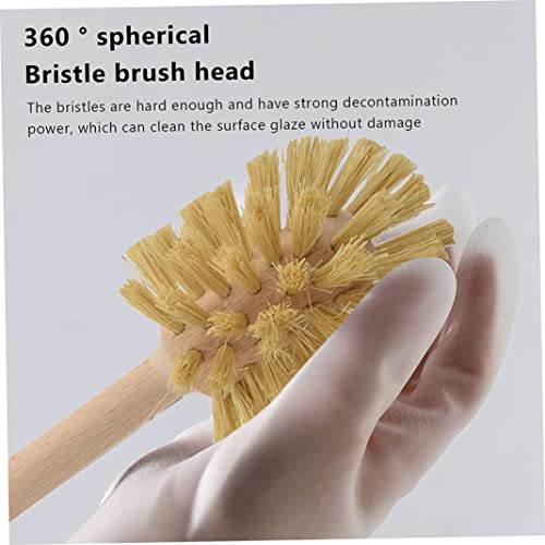 2pcs Wood Toilet Brush With Strong Hemp Bristles - Beechwood Handle, 360° Cleaning Power 5 2pcs Wood Toilet Brush With Strong Hemp Bristles - Beechwood Handle, 360° Cleaning Power - Image 5