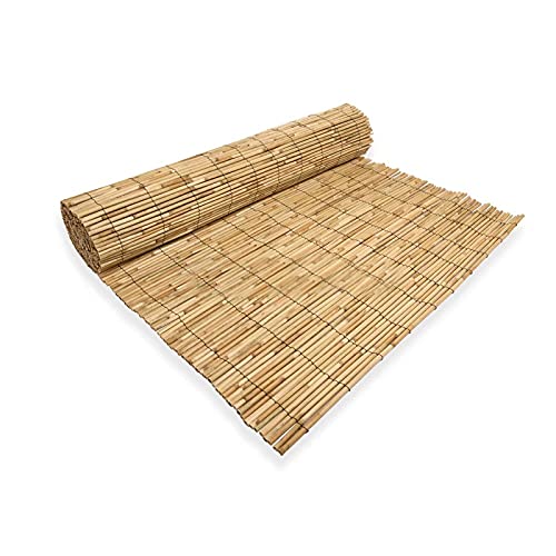 Abaseen Extra Thick Natural Peeled Reed Fence, Garden Screening Fence Panels, Privacy & Protective Screening Roll for Outdoor Wind and Sun Protection (8mm-10mm Thickness) 6 Abaseen Extra Thick Natural Peeled Reed Fence, Garden Screening Fence Panels, Privacy & Protective Screening Roll for Outdoor Wind and Sun Protection (8mm-10mm Thickness) - Image 6
