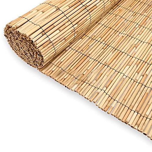 Abaseen Extra Thick Natural Peeled Reed Fence, Garden Screening Fence Panels, Privacy & Protective Screening Roll for Outdoor Wind and Sun Protection (8mm-10mm Thickness) 1 Abaseen Extra Thick Natural Peeled Reed Fence, Garden Screening Fence Panels, Privacy & Protective Screening Roll for Outdoor Wind and Sun Protection (8mm-10mm Thickness)