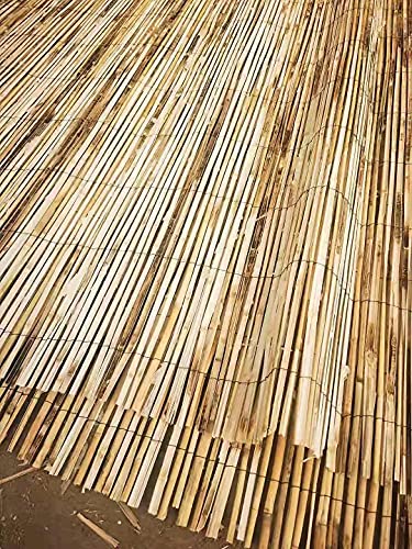 Abaseen Natural Split Reed Fence Hand-Woven Screening for Garden Natural Window Roller Blind Outdoor Bamboo Shades for Patio Gallery Balcony Decorative Fences (1m x 4m) 2 Abaseen Natural Split Reed Fence Hand-Woven Screening for Garden Natural Window Roller Blind Outdoor Bamboo Shades for Patio Gallery Balcony Decorative Fences (1m x 4m) - Image 2