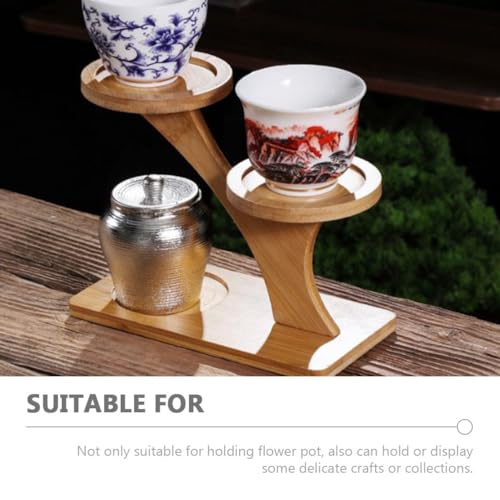 Angoily 2PCS Tiered Plant Stand, Tabletop Bamboo Plant Stand, Mini Desktop Succulent Plant Holder for Indoor Plants (3 Tier) 6 Angoily 2PCS Tiered Plant Stand, Tabletop Bamboo Plant Stand, Mini Desktop Succulent Plant Holder for Indoor Plants (3 Tier) - Image 6