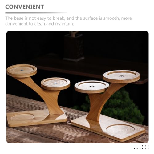 Angoily 2PCS Tiered Plant Stand, Tabletop Bamboo Plant Stand, Mini Desktop Succulent Plant Holder for Indoor Plants (3 Tier) 7 Angoily 2PCS Tiered Plant Stand, Tabletop Bamboo Plant Stand, Mini Desktop Succulent Plant Holder for Indoor Plants (3 Tier) - Image 7