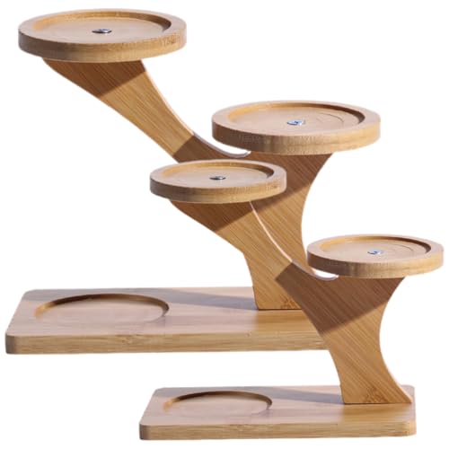 Angoily 2PCS Tiered Plant Stand, Tabletop Bamboo Plant Stand, Mini Desktop Succulent Plant Holder for Indoor Plants (3 Tier) 1 Angoily 2PCS Tiered Plant Stand, Tabletop Bamboo Plant Stand, Mini Desktop Succulent Plant Holder for Indoor Plants (3 Tier)