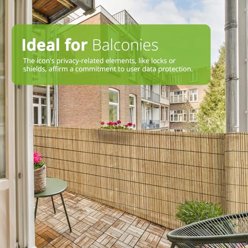 BLADO Reed Fence 1m x 3m - Natural Bamboo Privacy Screen, 8-10mm Thick Garden and Balcony Screening for Outdoor Wind and Sun Protection, Natural Roll Privacy Border Fence Panels for Outdoor Space 7 BLADO Reed Fence 1m x 3m - Natural Bamboo Privacy Screen, 8-10mm Thick Garden and Balcony Screening for Outdoor Wind and Sun Protection, Natural Roll Privacy Border Fence Panels for Outdoor Space - Image 7