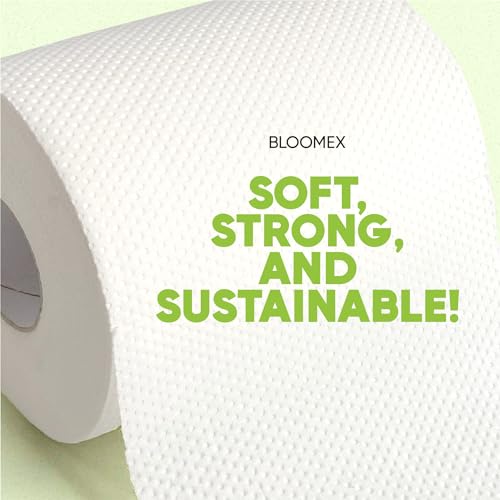 BLOOMEX® Bamboo Toilet Rolls - 48 Rolls, Premium 3-Ply, 230 Large Sheets | Plastic Free Packaging, Sustainable Tissue Paper | Bleach Free White Toilet Tissue. 6 BLOOMEX® Bamboo Toilet Rolls - 48 Rolls, Premium 3-Ply, 230 Large Sheets | Plastic Free Packaging, Sustainable Tissue Paper | Bleach Free White Toilet Tissue. - Image 6