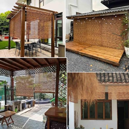 Bamboo Blinds Outdoor Roller Blinds Waterproof 50 55 60 65 70 75 80 85 90 100 105 110 120 125 130 140 150 160 170 180cm Wide Roman Blinds Window Shutters for Kitchen Patio Garden Easy to Install 4 Bamboo Blinds Outdoor Roller Blinds Waterproof 50 55 60 65 70 75 80 85 90 100 105 110 120 125 130 140 150 160 170 180cm Wide Roman Blinds Window Shutters for Kitchen Patio Garden Easy to Install - Image 4