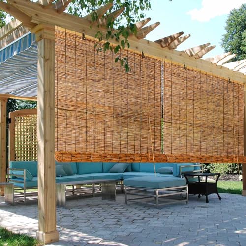 Bamboo Blinds Outdoor Roller Blinds Waterproof 50 55 60 65 70 75 80 85 90 100 105 110 120 125 130 140 150 160 170 180cm Wide Roman Blinds Window Shutters for Kitchen Patio Garden Easy to Install 1 Bamboo Blinds Outdoor Roller Blinds Waterproof 50 55 60 65 70 75 80 85 90 100 105 110 120 125 130 140 150 160 170 180cm Wide Roman Blinds Window Shutters for Kitchen Patio Garden Easy to Install