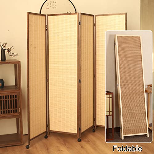 Bamboo Separator Divider Room With Wheels, Ideal for Bedroom, Dining Room, Study, Hotel, Bar and Restaurant Privacy and Decoration 3 Bamboo Separator Divider Room With Wheels, Ideal for Bedroom, Dining Room, Study, Hotel, Bar and Restaurant Privacy and Decoration - Image 3