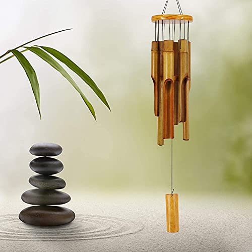 Bamboo Wind Chimes Outdoor,Wooden Wind Chimes with Melody Deep Tone,30" Classic Zen Garden Windchime for Relaxation, Grace.Home Décor for Patio, Garden or Indoor 2 Bamboo Wind Chimes Outdoor,Wooden Wind Chimes with Melody Deep Tone,30" Classic Zen Garden Windchime for Relaxation, Grace.Home Décor for Patio, Garden or Indoor - Image 2