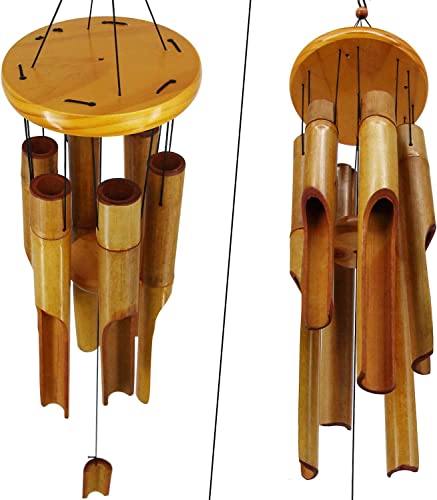 Bamboo Wind Chimes Outdoor,Wooden Wind Chimes with Melody Deep Tone,30" Classic Zen Garden Windchime for Relaxation, Grace.Home Décor for Patio, Garden or Indoor 5 Bamboo Wind Chimes Outdoor,Wooden Wind Chimes with Melody Deep Tone,30" Classic Zen Garden Windchime for Relaxation, Grace.Home Décor for Patio, Garden or Indoor - Image 5