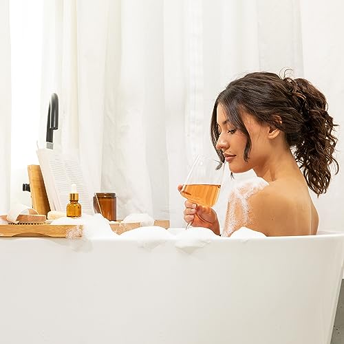 Bathtub Caddy Tray | Holds Book Open with Removable Water Shield | Bath Tub Tray Table | Extendable Bathtub Trays for Tub | Bath Tray for Bathtub with Wine Holder | Tub Tray for Bathtub 4 Bathtub Caddy Tray | Holds Book Open with Removable Water Shield | Bath Tub Tray Table | Extendable Bathtub Trays for Tub | Bath Tray for Bathtub with Wine Holder | Tub Tray for Bathtub - Image 4