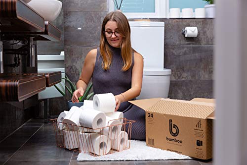 Bumboo Bamboo Toilet Roll 24 Pack | Toilet Paper 3 ply, 300 Sheets | Organic Eco Toilet Paper | Plastic-Free, Soft, Strong, Sustainable & Biodegradable Toilet Tissue 5 Bumboo Bamboo Toilet Roll 24 Pack | Toilet Paper 3 ply, 300 Sheets | Organic Eco Toilet Paper | Plastic-Free, Soft, Strong, Sustainable & Biodegradable Toilet Tissue - Image 5