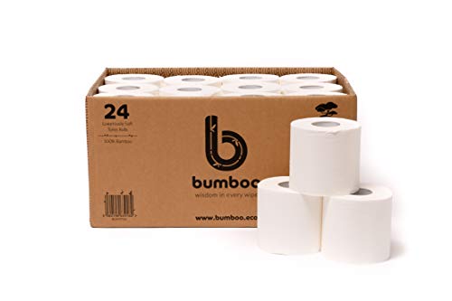 Bumboo Bamboo Toilet Roll 24 Pack | Toilet Paper 3 ply, 300 Sheets | Organic Eco Toilet Paper | Plastic-Free, Soft, Strong, Sustainable & Biodegradable Toilet Tissue 1 Bumboo Bamboo Toilet Roll 24 Pack | Toilet Paper 3 ply, 300 Sheets | Organic Eco Toilet Paper | Plastic-Free, Soft, Strong, Sustainable & Biodegradable Toilet Tissue