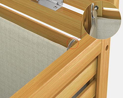 CASARIA® Bamboo Laundry Basket | 62L Capacity | Removable Cotton Liner | Ventilated Design to Prevent Odours | Sturdy & Moisture-Resistant | Ideal for Bathroom, Bedroom & More 3 CASARIA® Bamboo Laundry Basket | 62L Capacity | Removable Cotton Liner | Ventilated Design to Prevent Odours | Sturdy & Moisture-Resistant | Ideal for Bathroom, Bedroom & More - Image 3