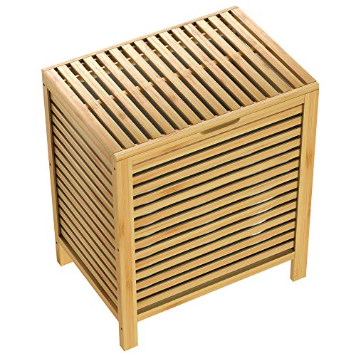 CASARIA® Bamboo Laundry Basket | 62L Capacity | Removable Cotton Liner | Ventilated Design to Prevent Odours | Sturdy & Moisture-Resistant | Ideal for Bathroom, Bedroom & More 7 CASARIA® Bamboo Laundry Basket | 62L Capacity | Removable Cotton Liner | Ventilated Design to Prevent Odours | Sturdy & Moisture-Resistant | Ideal for Bathroom, Bedroom & More - Image 7