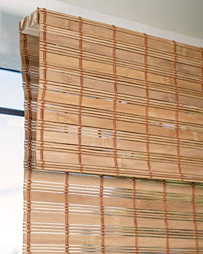 CHICOLOGY Bamboo Blinds, Bamboo Shades, Roman Shades for Windows, Roman Window Shades, Window Shades for Home, Bamboo Shades for Patio, Blinds & Shades, Window Shade, 34"W X 64"H, Squirrel 2 CHICOLOGY Bamboo Blinds, Bamboo Shades, Roman Shades for Windows, Roman Window Shades, Window Shades for Home, Bamboo Shades for Patio, Blinds & Shades, Window Shade, 34"W X 64"H, Squirrel - Image 2