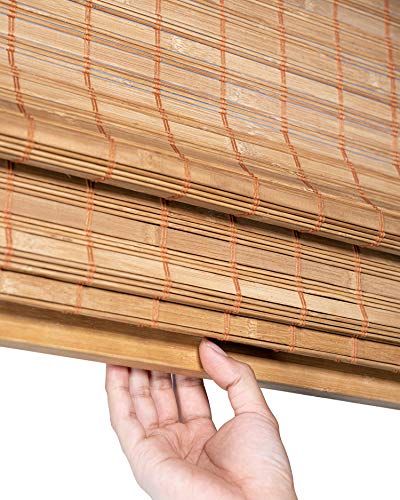 CHICOLOGY Bamboo Blinds, Bamboo Shades, Roman Shades for Windows, Roman Window Shades, Window Shades for Home, Bamboo Shades for Patio, Blinds & Shades, Window Shade, 34"W X 64"H, Squirrel 3 CHICOLOGY Bamboo Blinds, Bamboo Shades, Roman Shades for Windows, Roman Window Shades, Window Shades for Home, Bamboo Shades for Patio, Blinds & Shades, Window Shade, 34"W X 64"H, Squirrel - Image 3